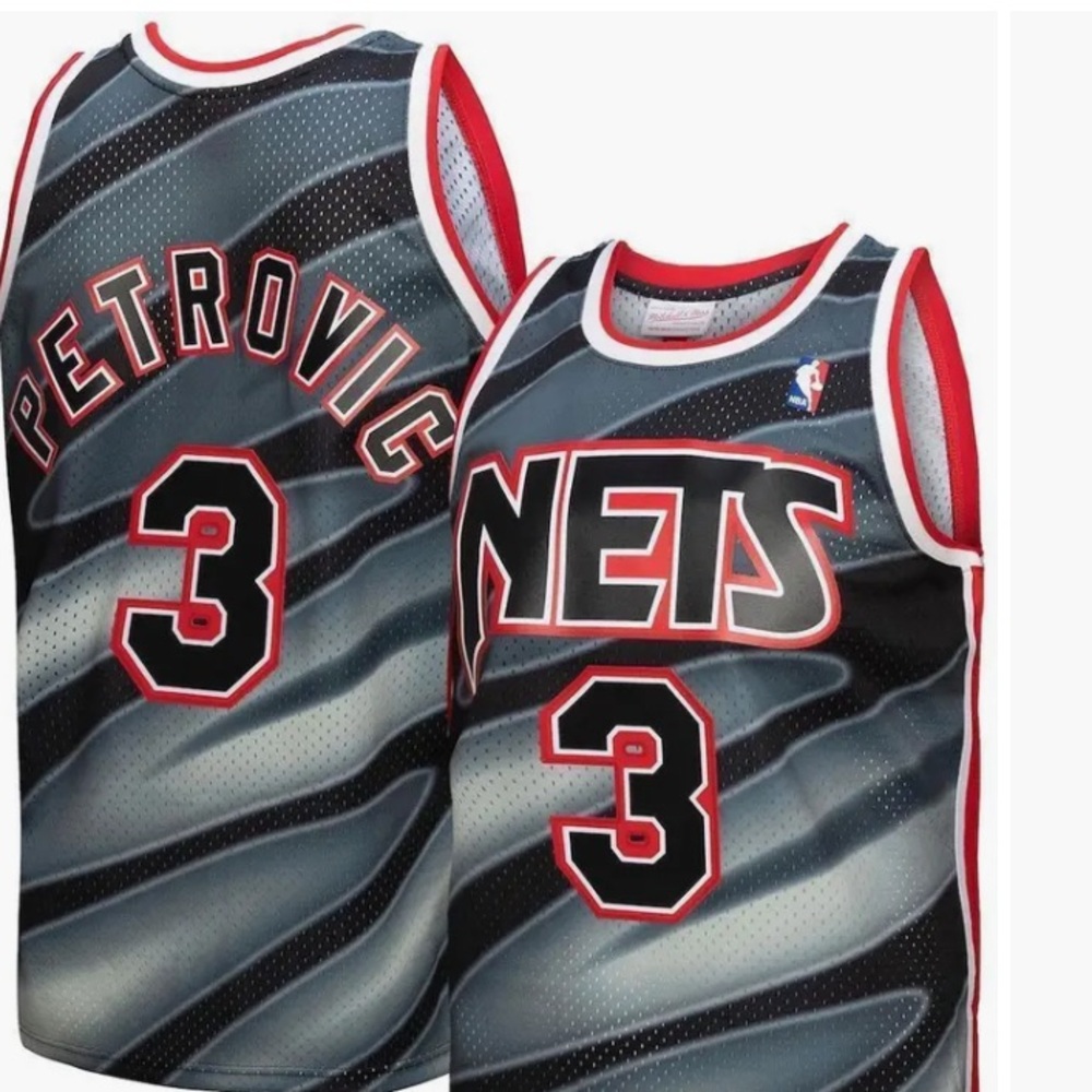 Mitchell & Ness Drazen Petrovic New Jersey Nets 1990-91 Hardwood Classics Jersey